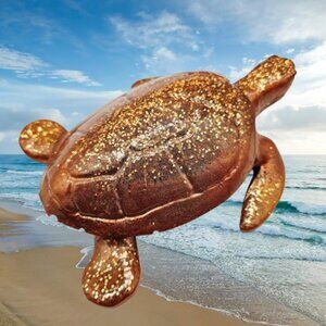 Bronze Glitter Turtle Decor #1775